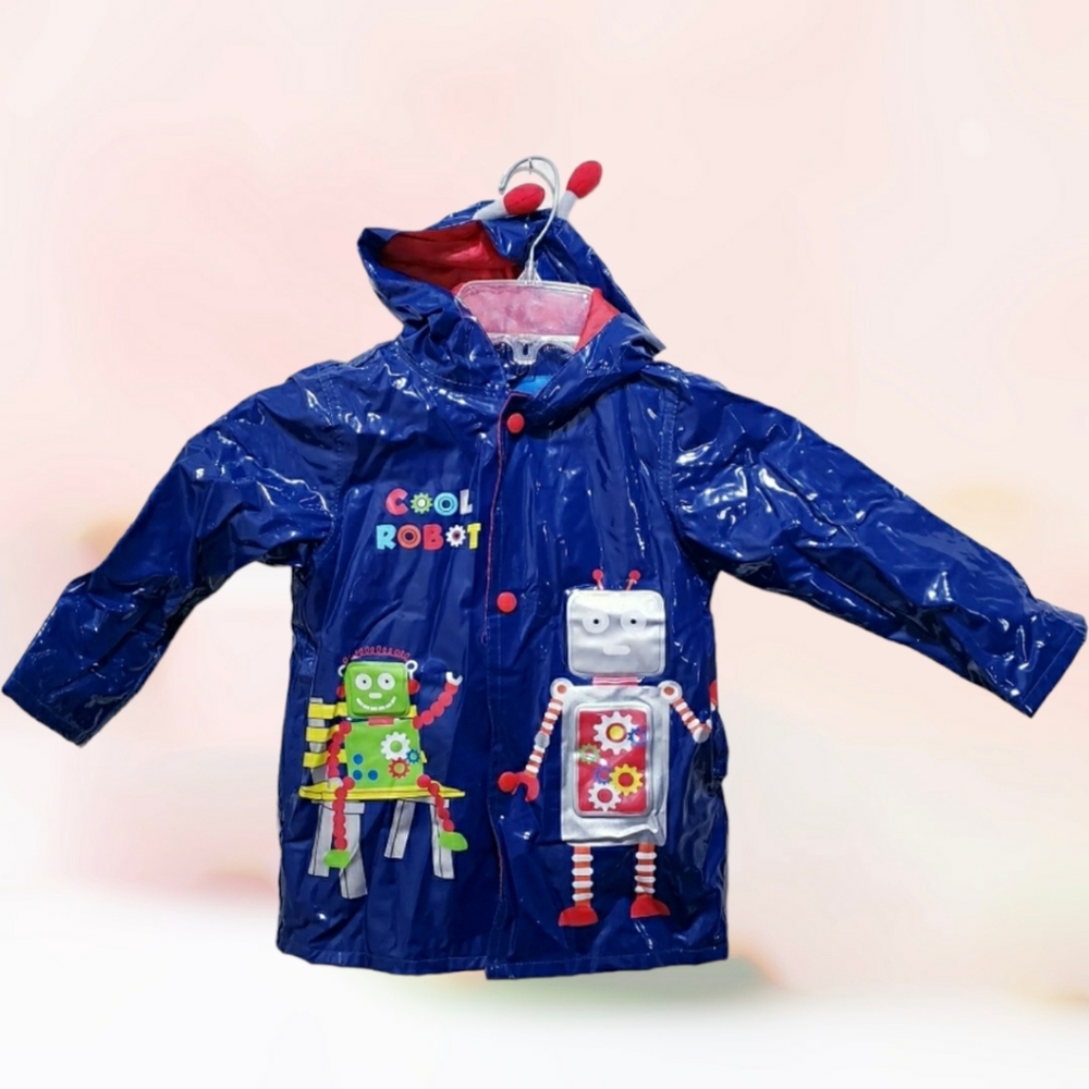 Toddler robot raincoat